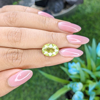 5.08 Ct. Yellowish Green Chrysoberyl from Tanzania Life Style