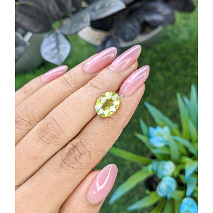 5.08 Ct. Yellowish Green Chrysoberyl from Tanzania
