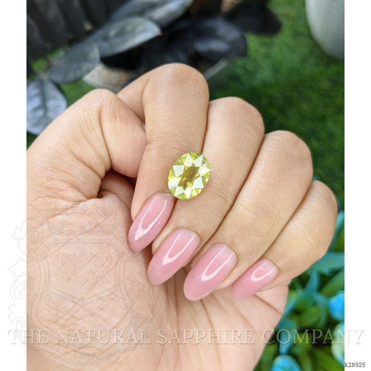 5.08 Ct. Yellowish Green Chrysoberyl from Tanzania
