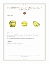7.15 Ct. Greenish Yellow Chrysoberyl from Tanzania Appraisal