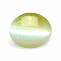 6.10 Ct. Yellowish Green Cabochon Chrysoberyl from Tanzania Video