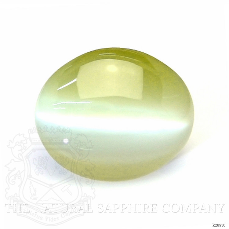 6.10 Ct. Yellowish Green Cabochon Chrysoberyl from Tanzania