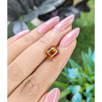 3.19 Ct. Orangish Brown Malaya Garnet from Tanzania Life Style