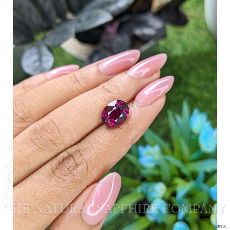 5.15 Ct. Purplish Pink Garnet from Tanzania