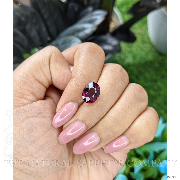 5.15 Ct. Purplish Pink Garnet from Tanzania