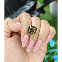8.92 Ct. Yellowish Green Tourmaline from Tanzania Life Style