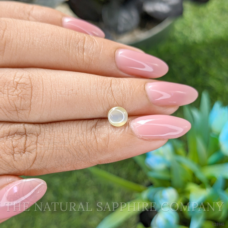 1.03 Ct. Greenish Yellow Cabochon Chrysoberyl from Tanzania