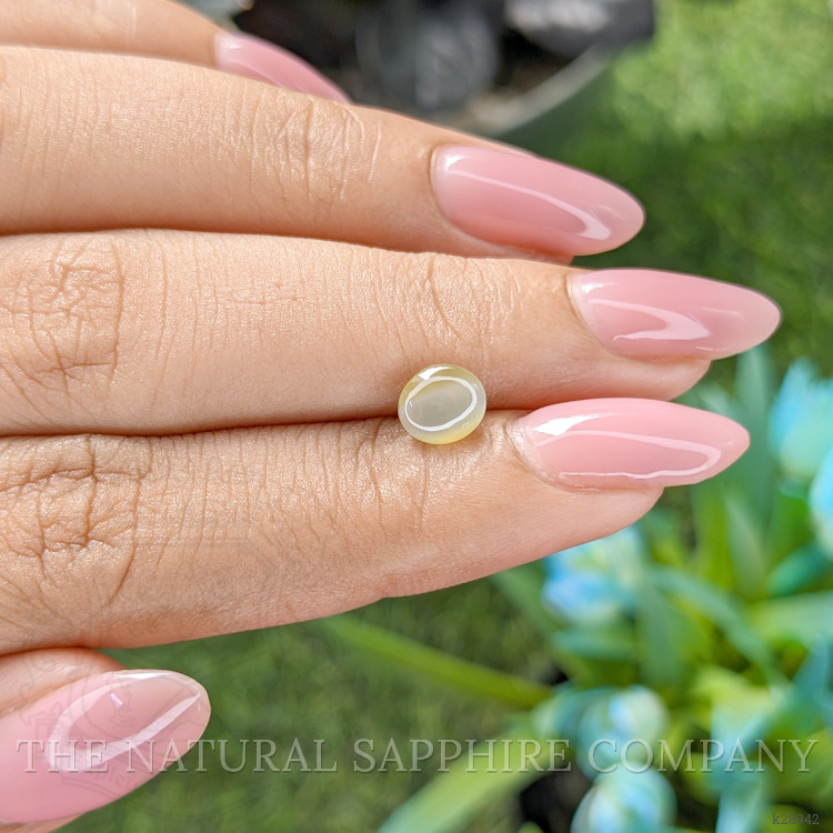 1.30 Ct. Greenish Yellow Cabochon Chrysoberyl from Tanzania