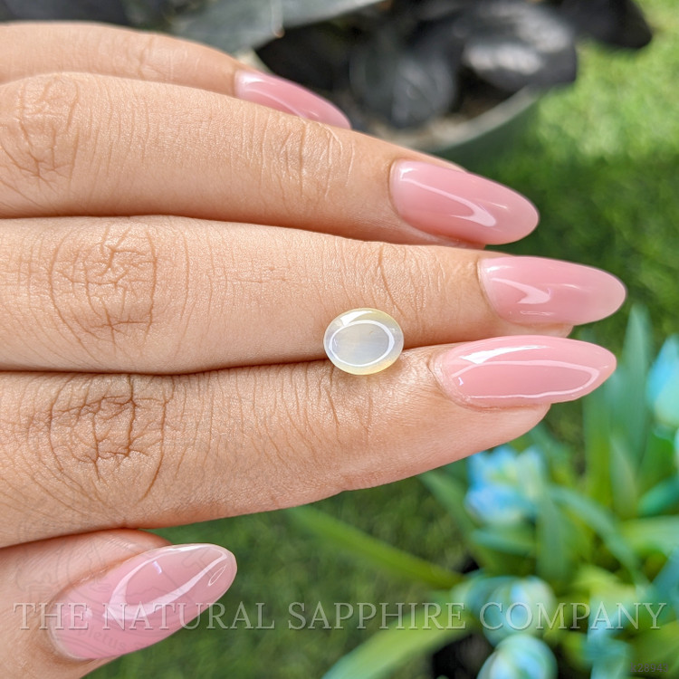 1.80 Ct. Greenish Yellow Cabochon Chrysoberyl from Tanzania
