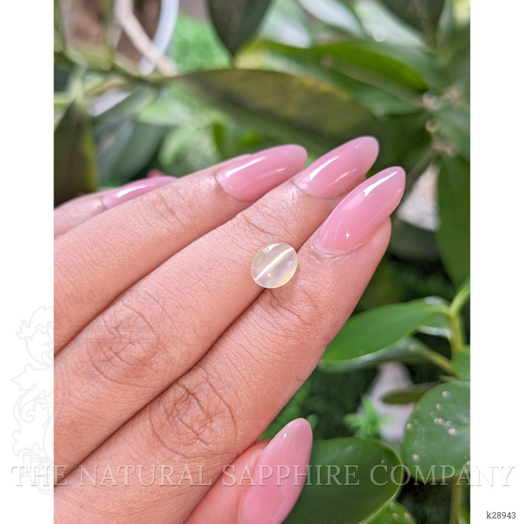 1.80 Ct. Greenish Yellow Cabochon Chrysoberyl from Tanzania