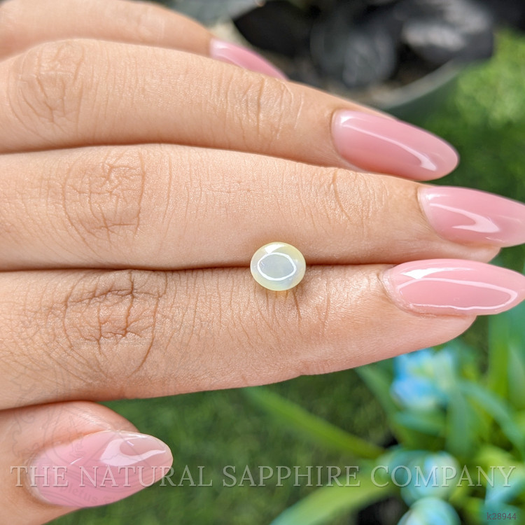 1.72 Ct. Greenish Yellow Cabochon Chrysoberyl from Tanzania