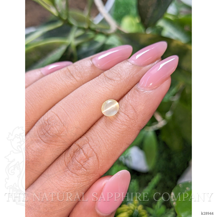 1.72 Ct. Greenish Yellow Cabochon Chrysoberyl from Tanzania