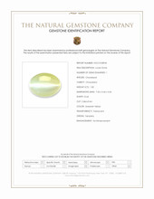1.82 Ct. Greenish Yellow Cabochon Chrysoberyl from Tanzania Scan Report