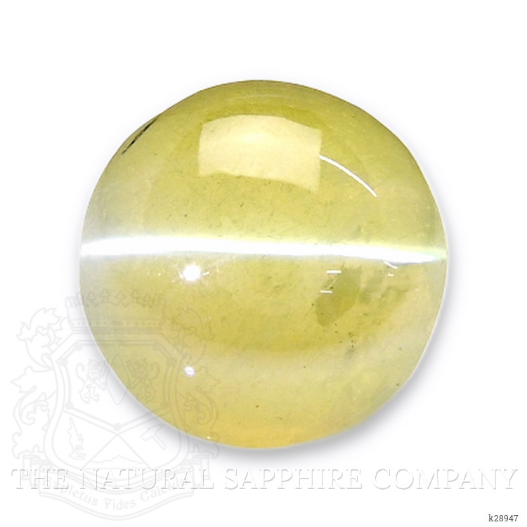 1.02 Ct. Greenish Yellow Cabochon Chrysoberyl from Tanzania