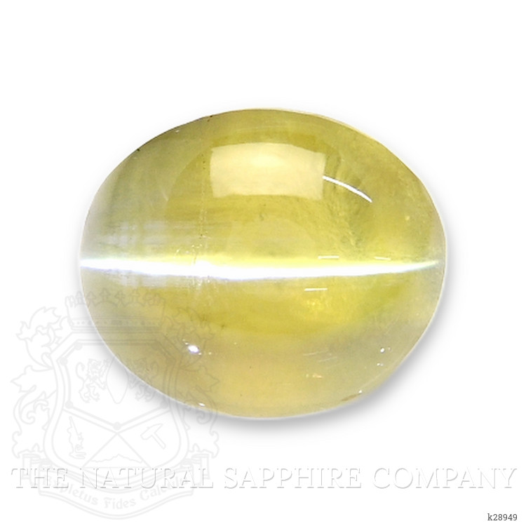 1.54 Ct. Greenish Yellow Cabochon Chrysoberyl from Tanzania