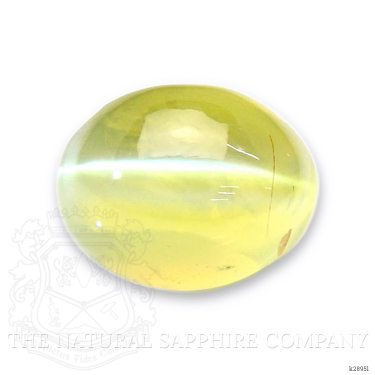 1.63 Ct. Greenish Yellow Cabochon Chrysoberyl from Tanzania