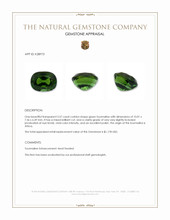 3.57 Ct. Green Tourmaline from Africa Appraisal