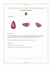2.76 Ct. Pink Tourmaline from Africa Appraisal