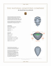 2.76 Ct. Pink Tourmaline from Africa 3 D Scan Report