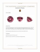 3.01 Ct. Reddish Pink Spinel from Burma (Myanmar) Appraisal