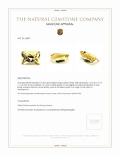 21.00 Ct. Citrine from Madagascar Appraisal