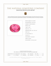 1.04 Ct. Pink Spinel from Tanzania Scan Report