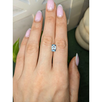 1.54 Ct. Blue Aquamarine from Mozambique Life Style