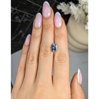 2.12 Ct. Blue Aquamarine from Mozambique Life Style