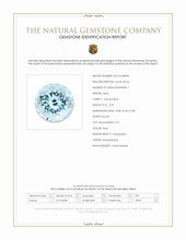 2.20 Ct. Blue Aquamarine from Mozambique Scan Report