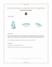 0.92 Ct. Blue Aquamarine from Mozambique Appraisal