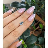 0.92 Ct. Blue Aquamarine from Mozambique Life Style