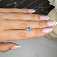 2.01 Ct. Blue Aquamarine from Mozambique Life Style