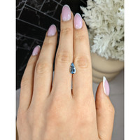 1.39 Ct. Blue Aquamarine from Mozambique Life Style