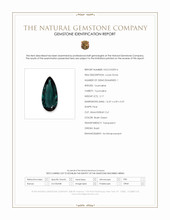 2.17 Ct. Bluish Green Tourmaline from Brazil Scan Report