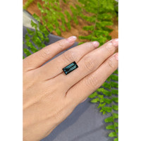 4.29 Ct. Bluish Green Tourmaline from Brazil Life Style