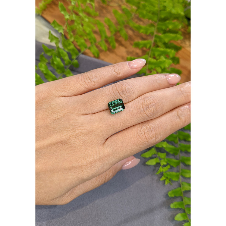 3.96 Ct. Bluish Green Tourmaline from Brazil