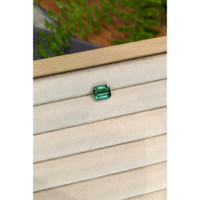 3.96 Ct. Bluish Green Tourmaline from Brazil Life Style