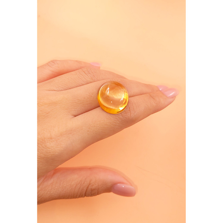 24.73 Ct. Cabochon Citrine from Madagascar