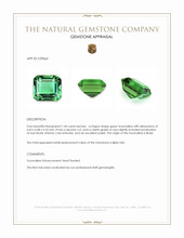 1.44 Ct. Green Tourmaline from Brazil Appraisal