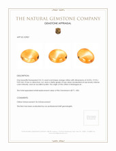 32.13 Ct. Cabochon Citrine from Madagascar Appraisal