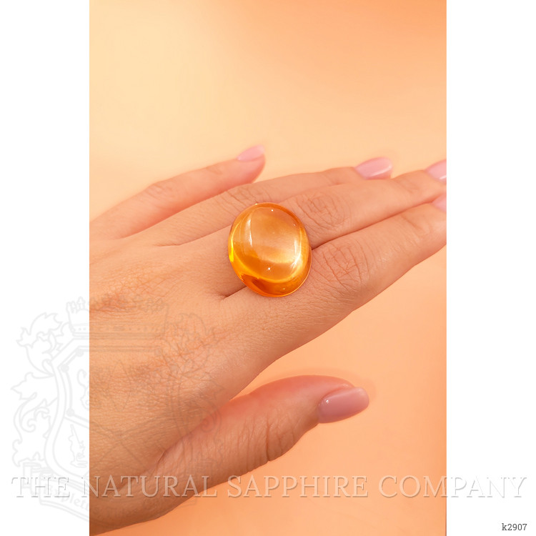 32.13 Ct. Cabochon Citrine from Madagascar 