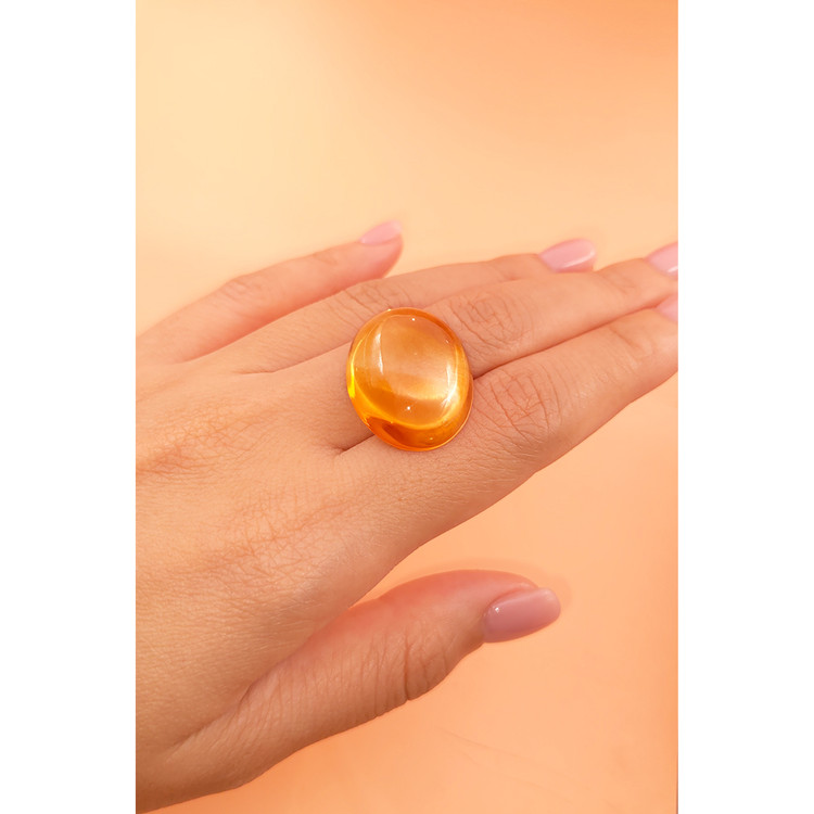 32.13 Ct. Cabochon Citrine from Madagascar