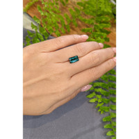 2.14 Ct. Bluish Green Tourmaline from Brazil Life Style