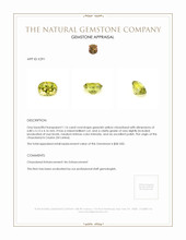 1.16 Ct. Chrysoberyl from Ceylon (Sri Lanka) Appraisal