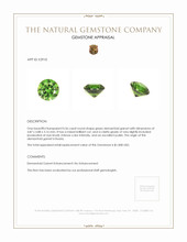 0.56 Ct. Demantoid Garnet from Russia Appraisal
