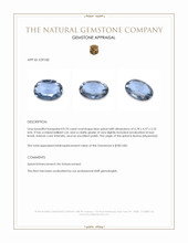 0.70 Ct. Blue Spinel from Burma (Myanmar) Appraisal