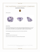 2.06 Ct. Purple Spinel from Tanzania Appraisal