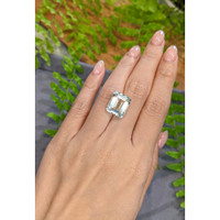 8.84 Ct. Mint Green Prasiolite from Madagascar Life Style