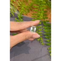 8.84 Ct. Mint Green Prasiolite from Madagascar Life Style