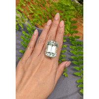 70.60 Ct. Mint Green Prasiolite from Madagascar Life Style